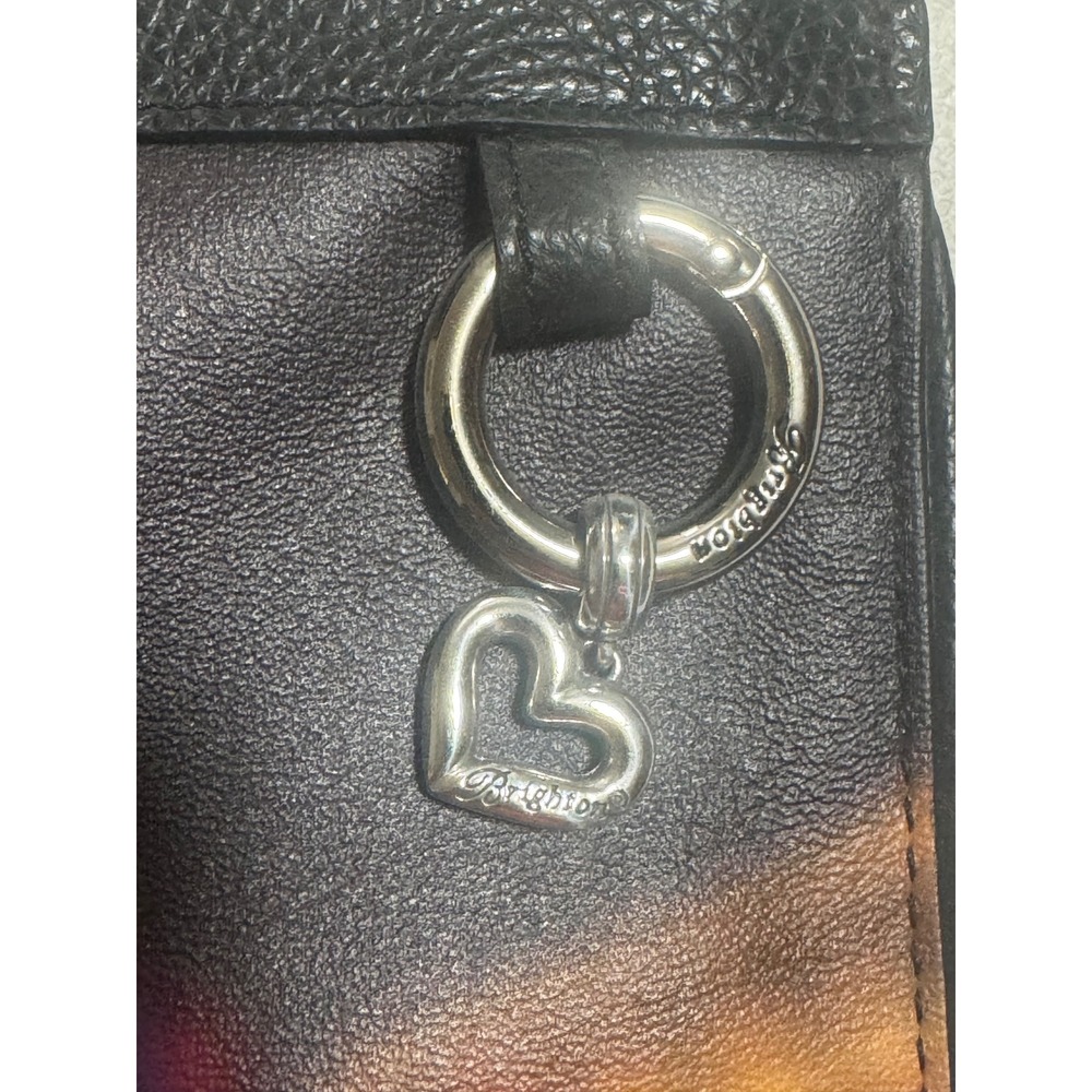Brighton Las Vegas Playing Cards Crossbody Bag Pouch Key Ring Charm Black Red - Picture 6 of 13